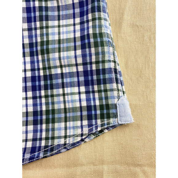 Buffalo David Bitton Multicolor Plaid Short Sleeve Button Up Shirt Mens Medium - Picture 7 of 9